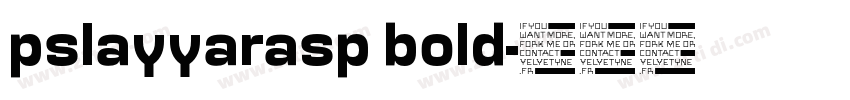 pslayyarasp bold字体转换